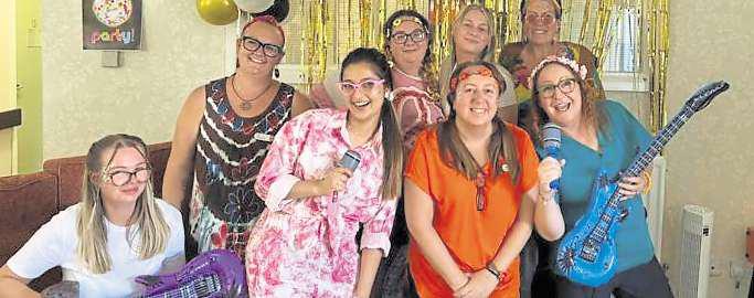 Care home residents enjoy their own Glasto-style fest