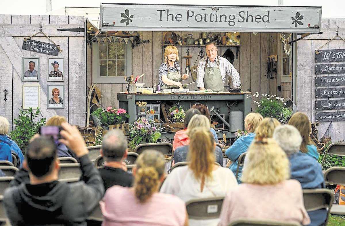 Glitz meets gardening at town's celebrity-backed flower show