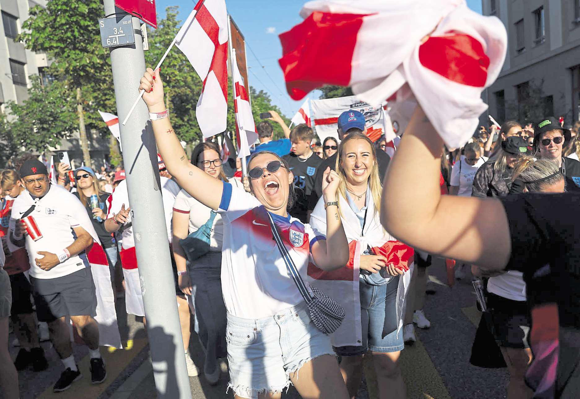 Football fans shine abroad and that's not just from sunburn!