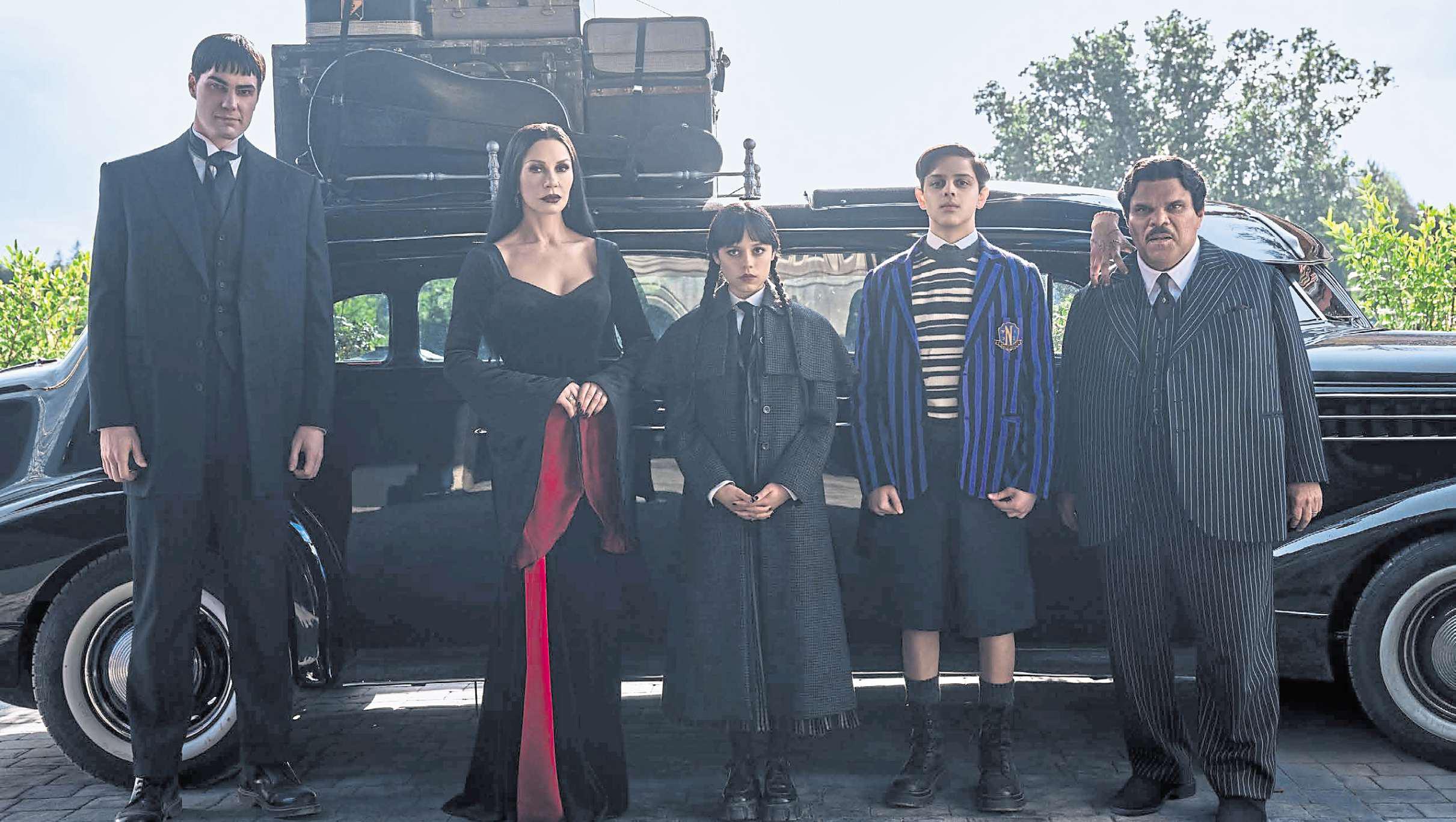 Wed-ded bliss: Ortega reprises role as 'coolest' family member