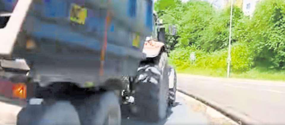 Driver banned after 'danger' tractor dash through the city