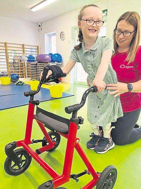 Phoebe's determined battle for mobility after premature birth