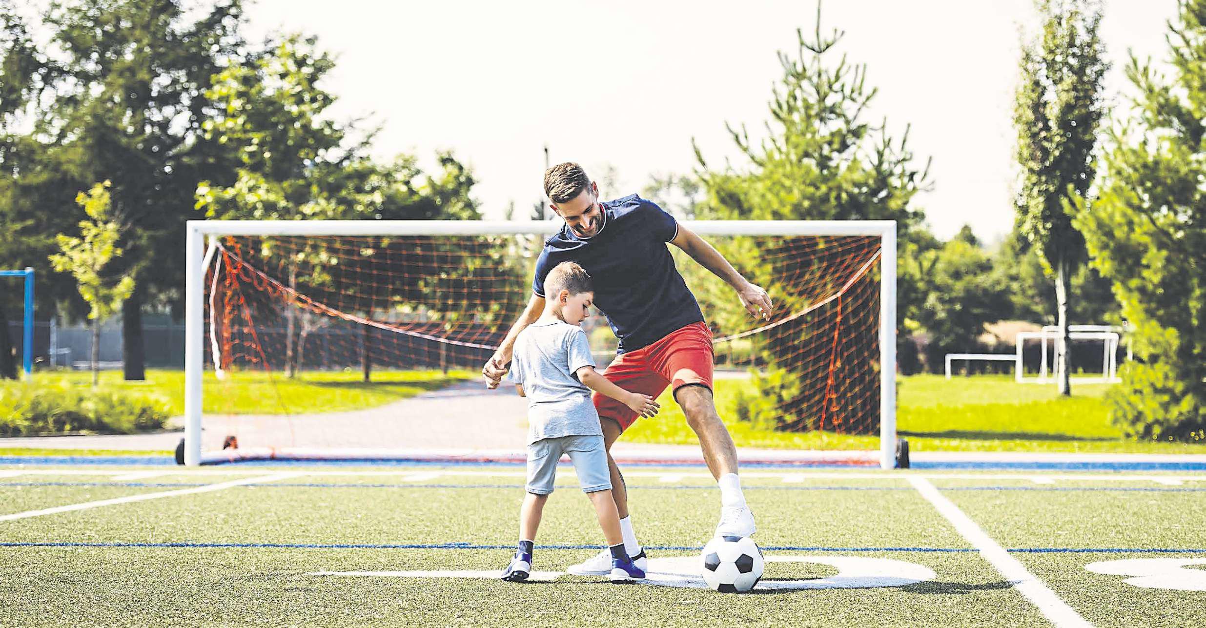 I'm the reluctant goalkeeper with a budding Maradona