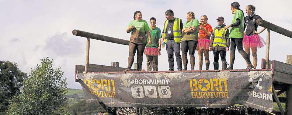 Mud proves no obstacle for born survivor Ann-Marie