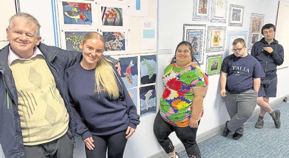 Caritas Care's create powerful recycled artwork for Eco Town Gallery, Leyland