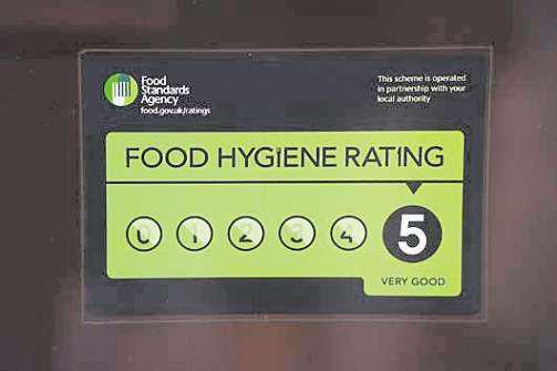 Food & Drink Two eateries win four-out-of-five hygiene ratings