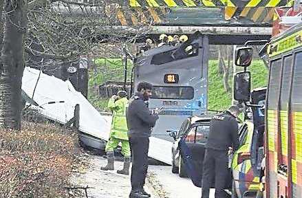 Warning issued after school bus bridge crash injures pupils