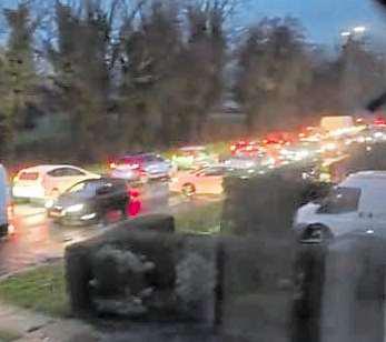 Double trouble as temporary lights cause car chaos