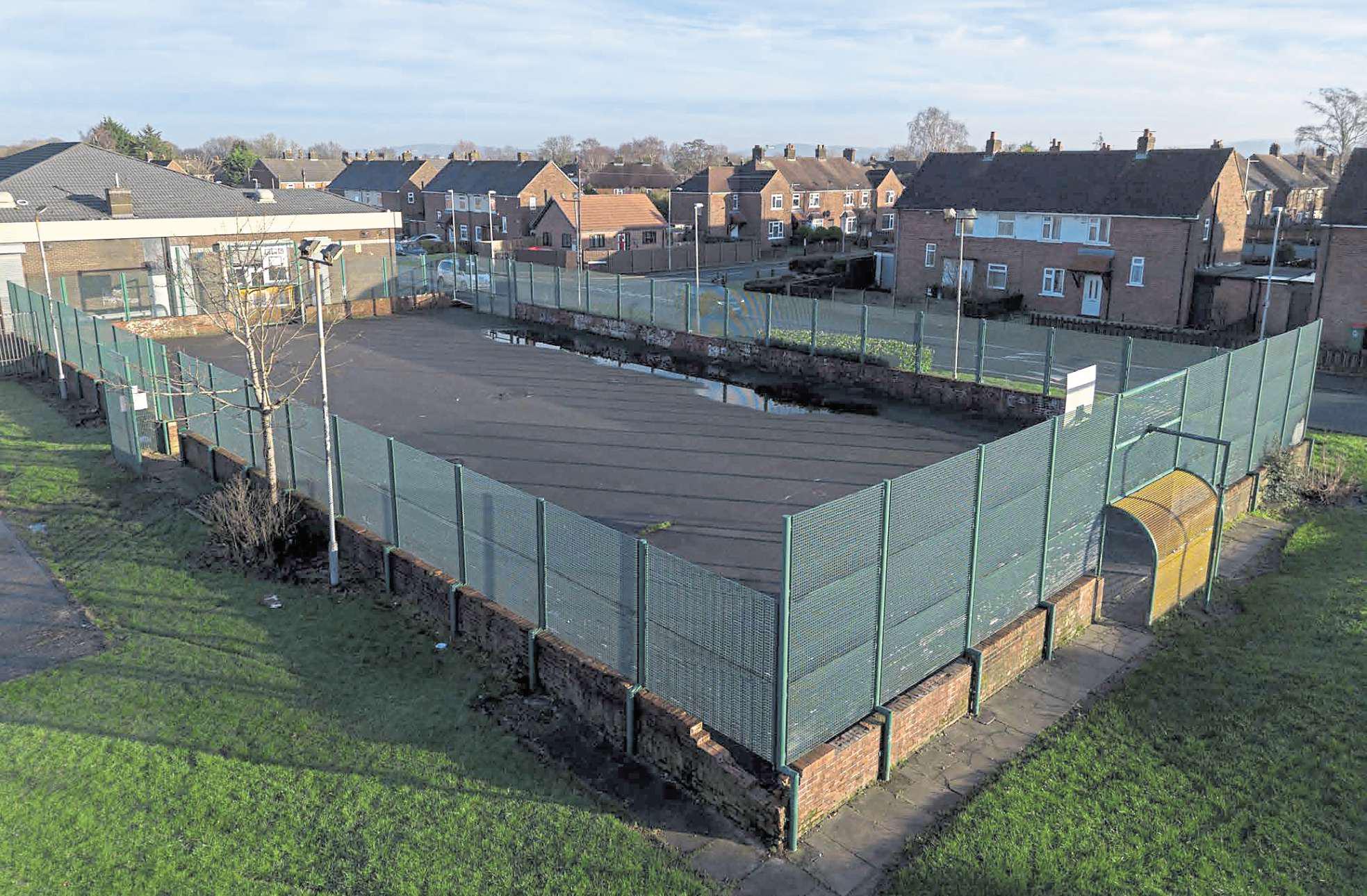 Facelift for city games court blighted by brick-throwing