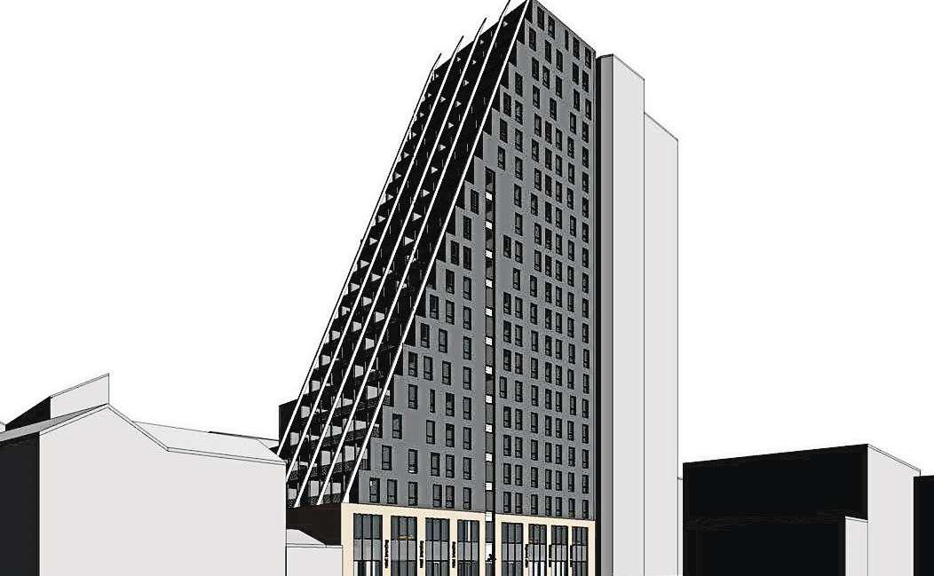 New look for sloping block of apartments planned for city