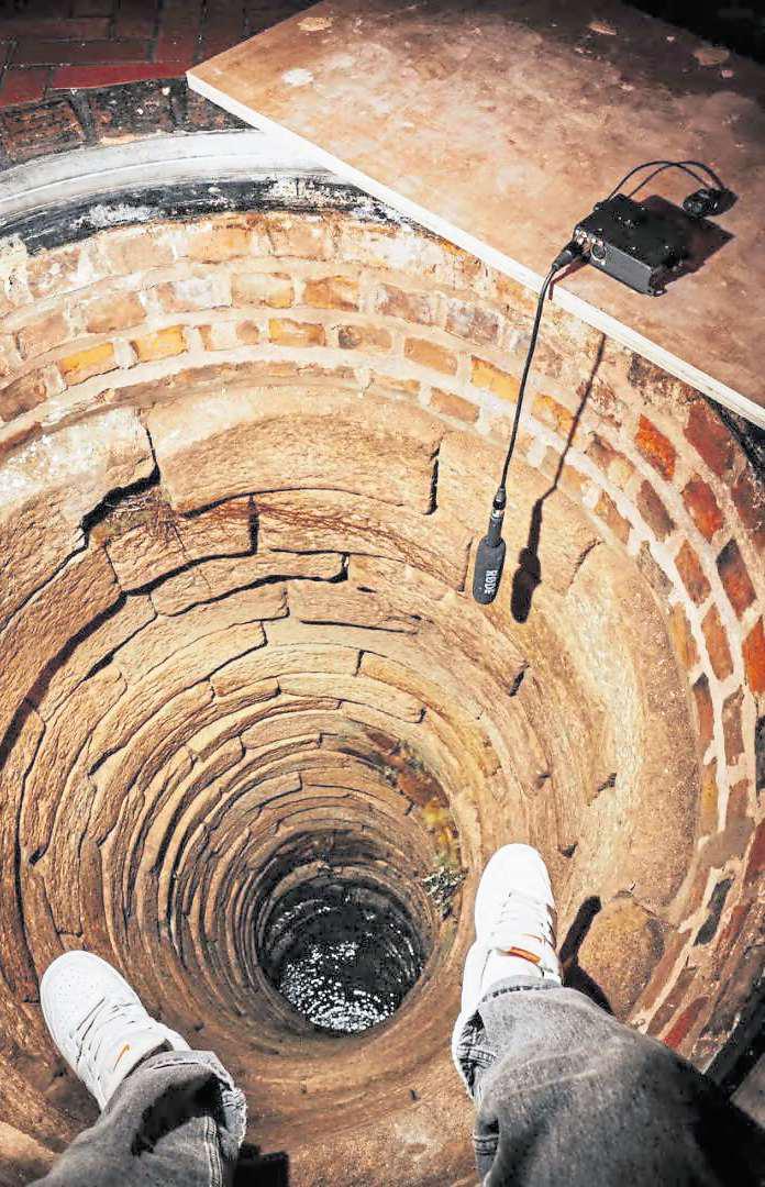 Repair work to restore bar's well to medieval glory
