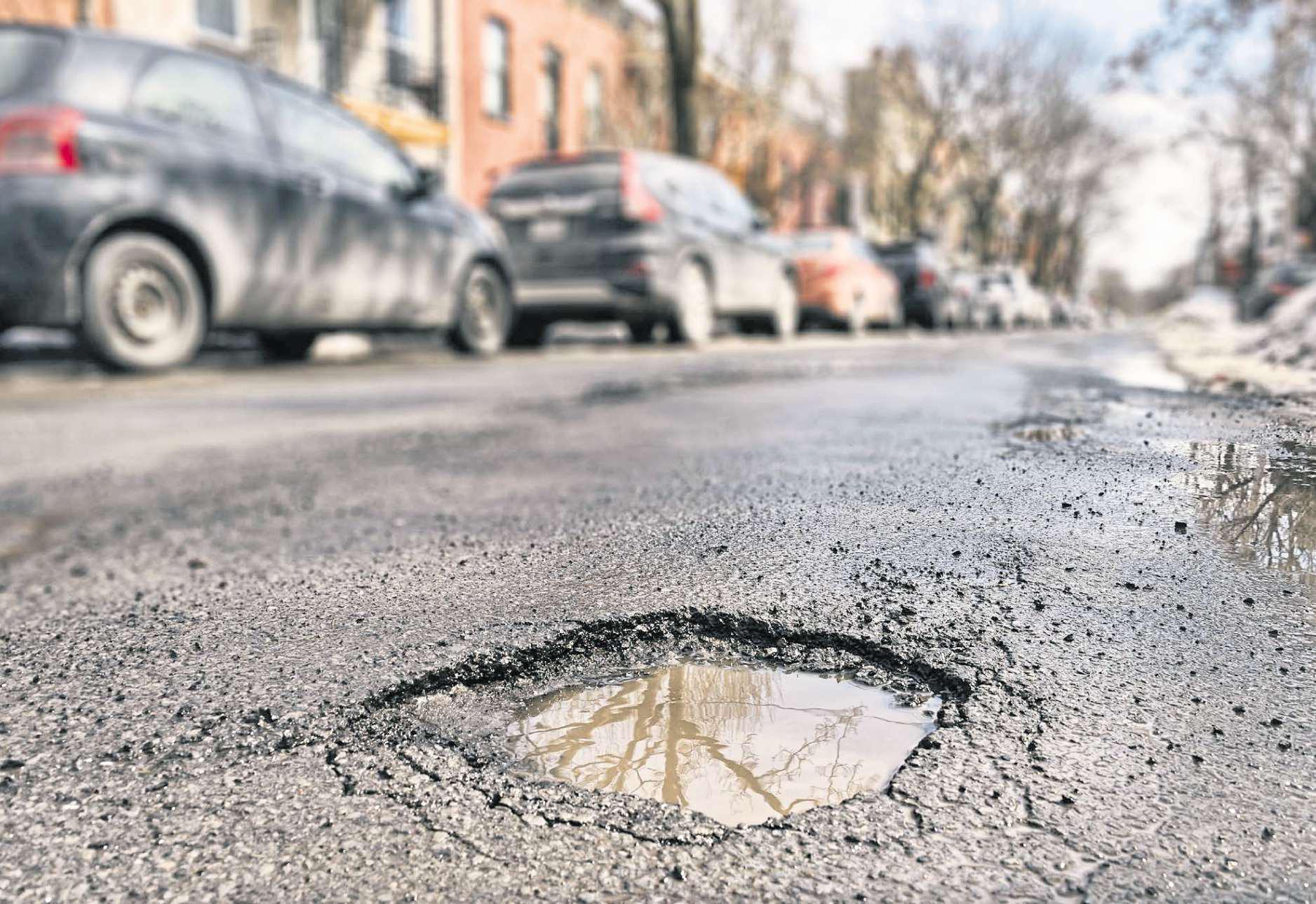 When potholes become the topic of national conversation