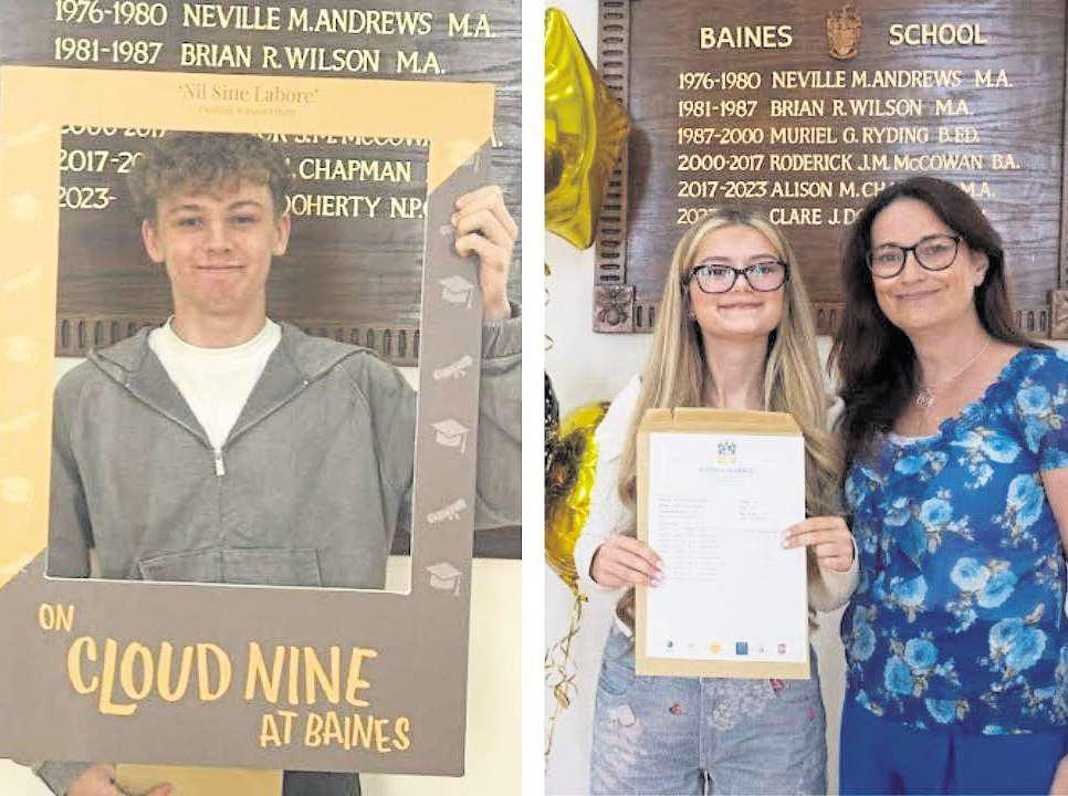 Like mother, like daughter as Baines School celebrates its great results