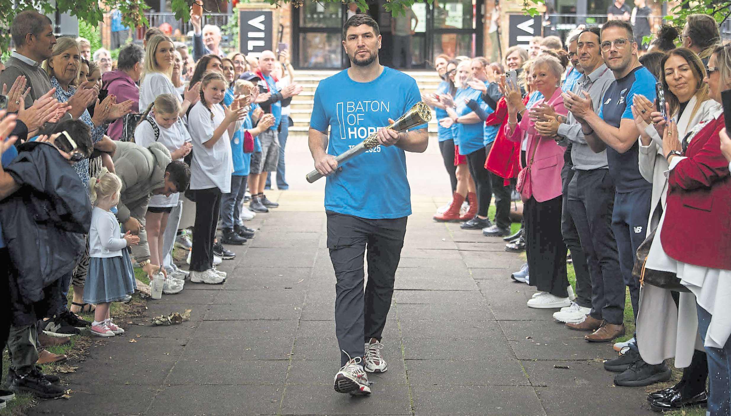 Boxing champ Brian helps to launch tour spreading vital message of hope