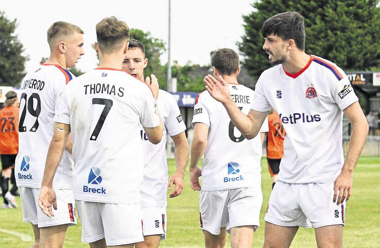 Four first-half goals lay the platform for comfortable win