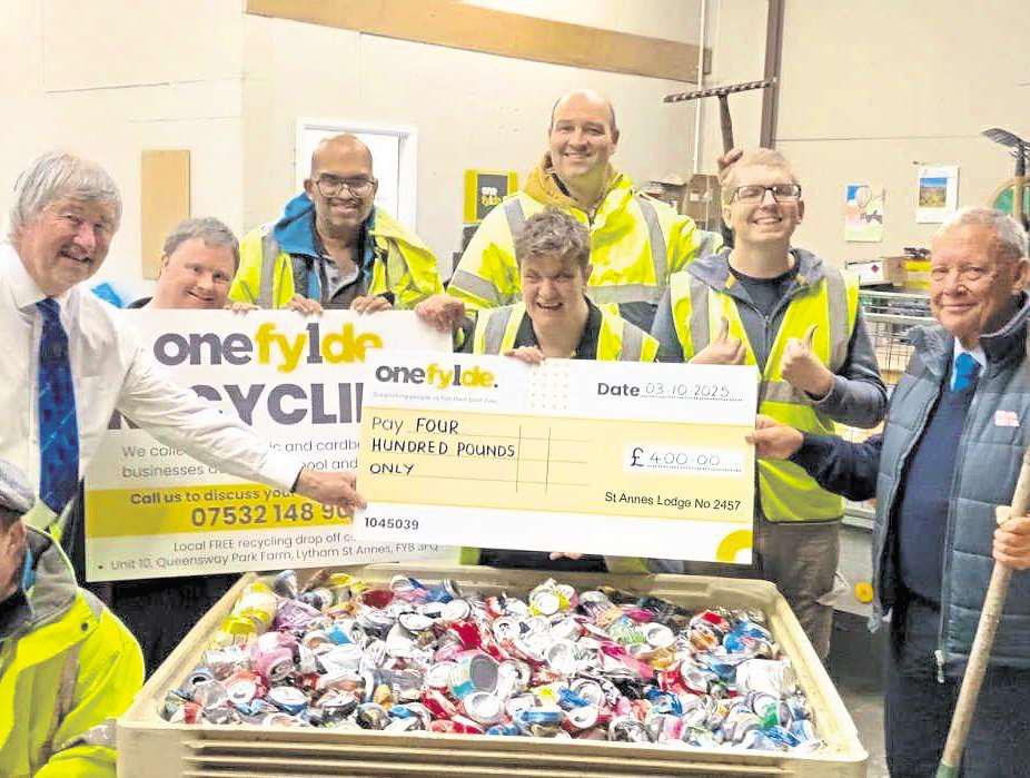 Freemasons back One Fylde's green and inclusive recycling programme.