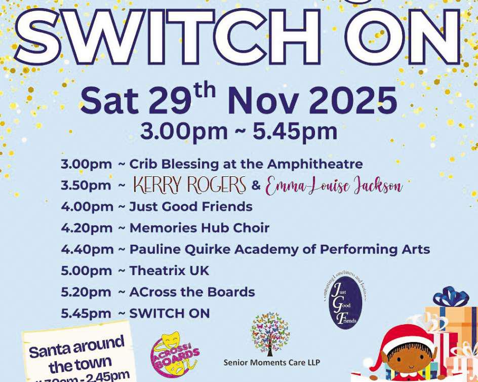 St. Anne's on the Sea Christmas Lights switch on 2025
