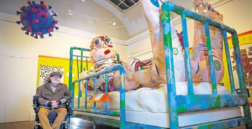 Colourful 'germ invasion' brings bold new exhibition to the Grundy
