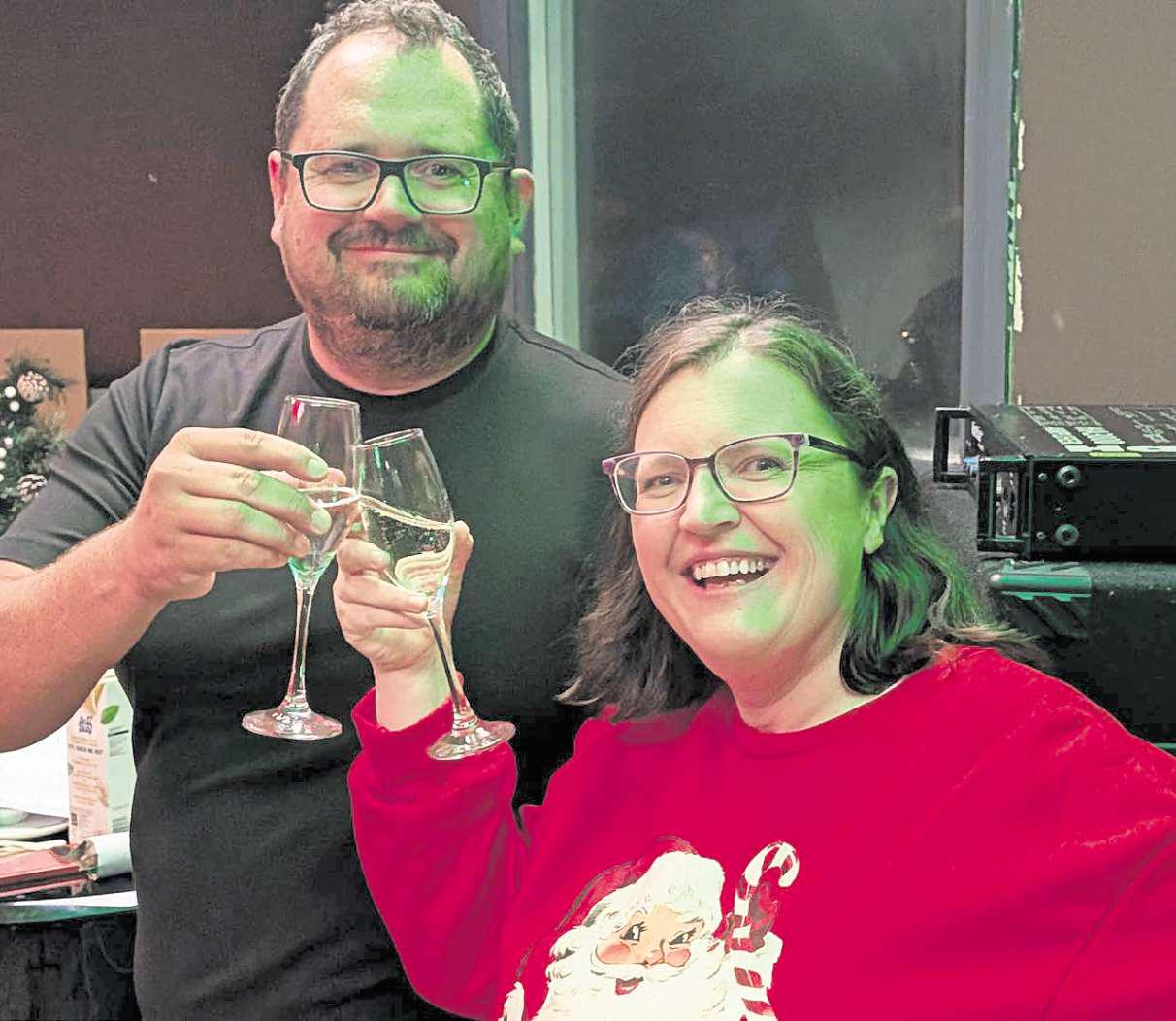 Community choir stepping into the studio and into the Christmas spirit