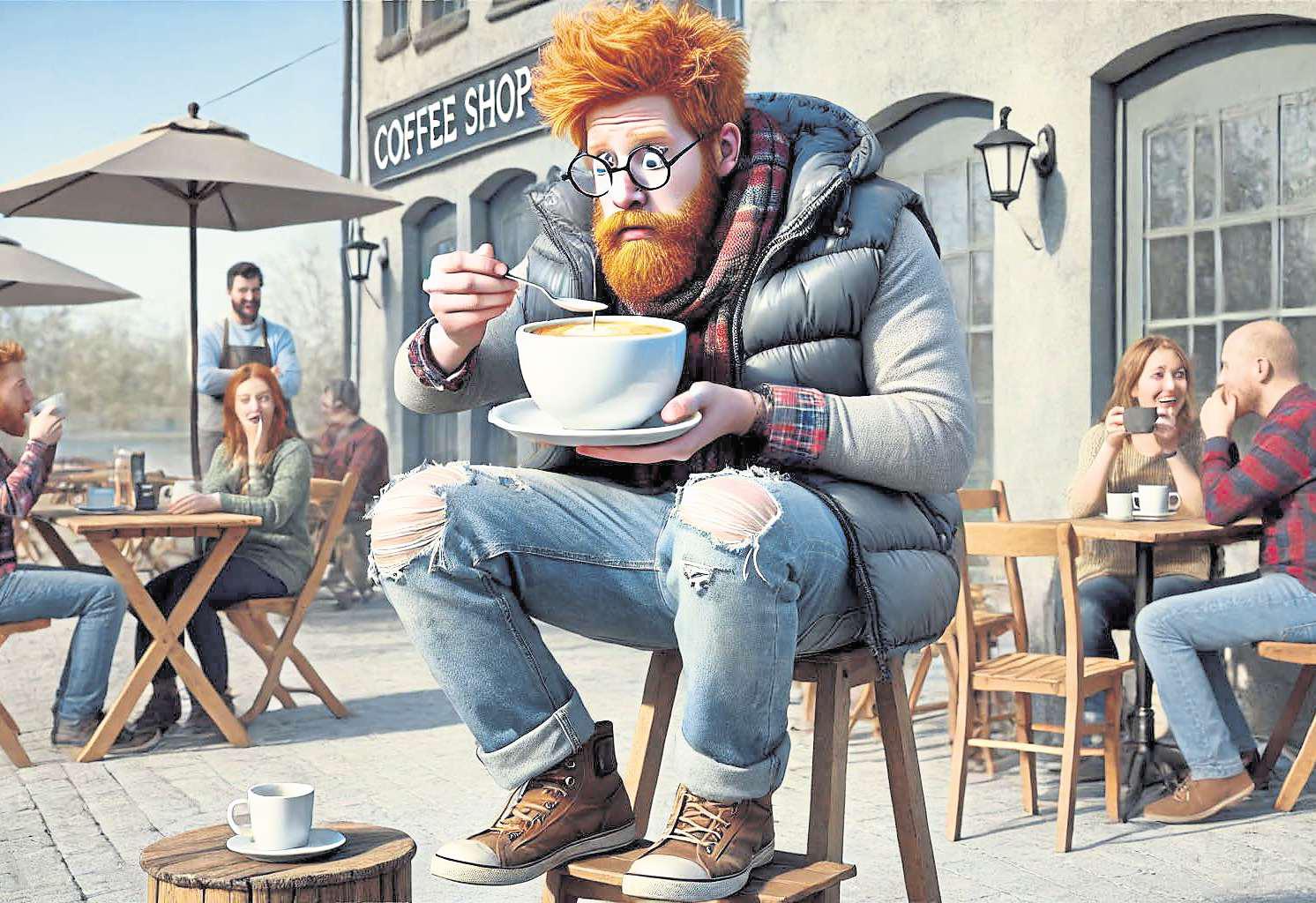 When the cup arrives without a handle you know who's the mug