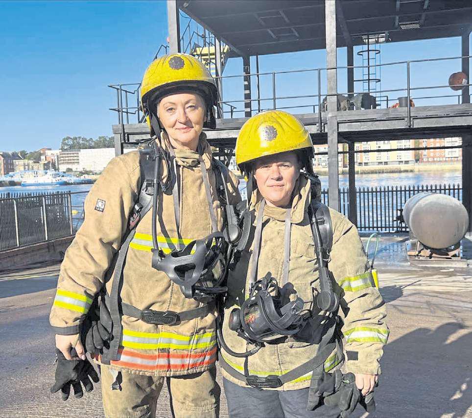 Ferry crew take the heat during safety training