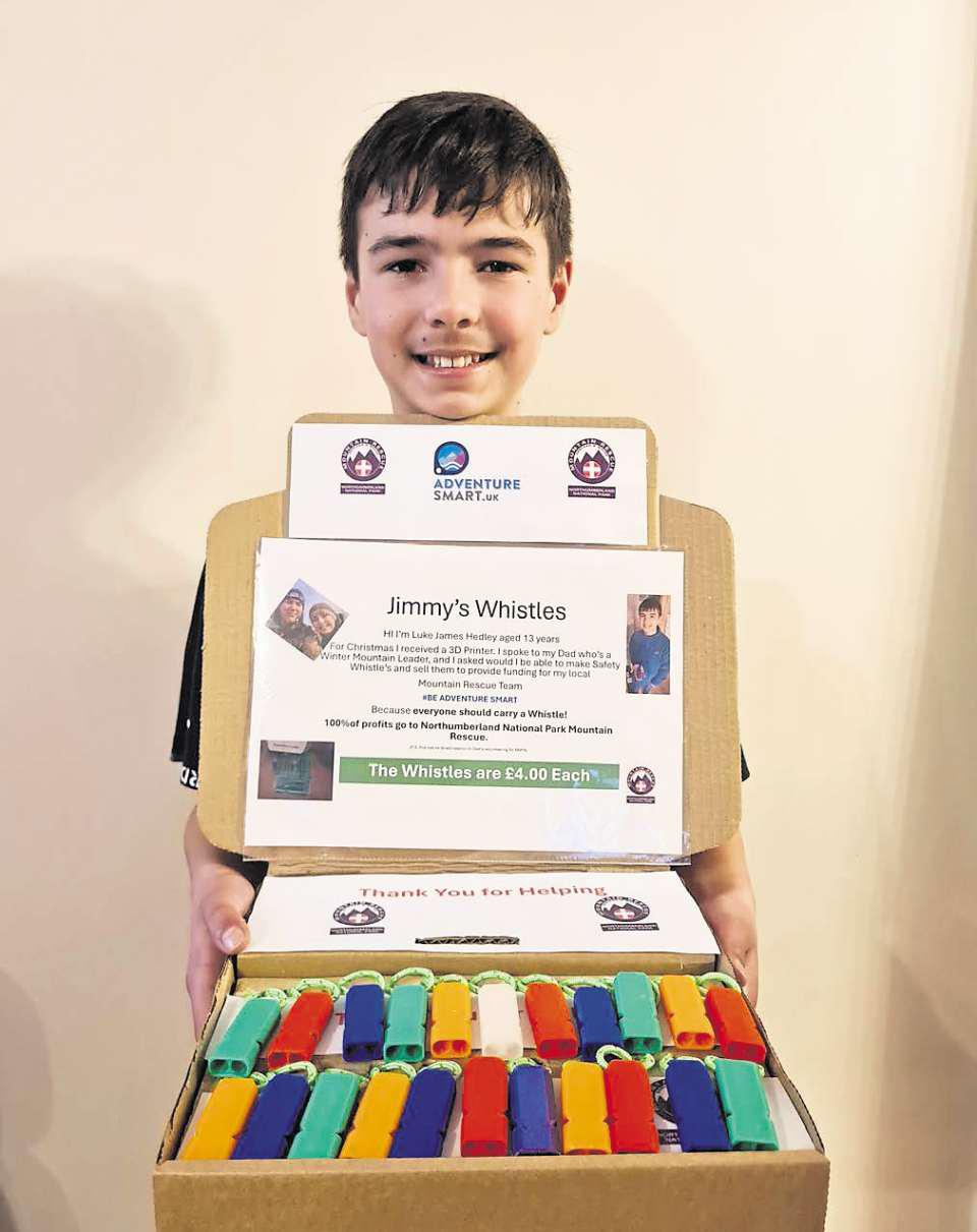 Luke to receive a British Citizen Youth Award for his safety whistles