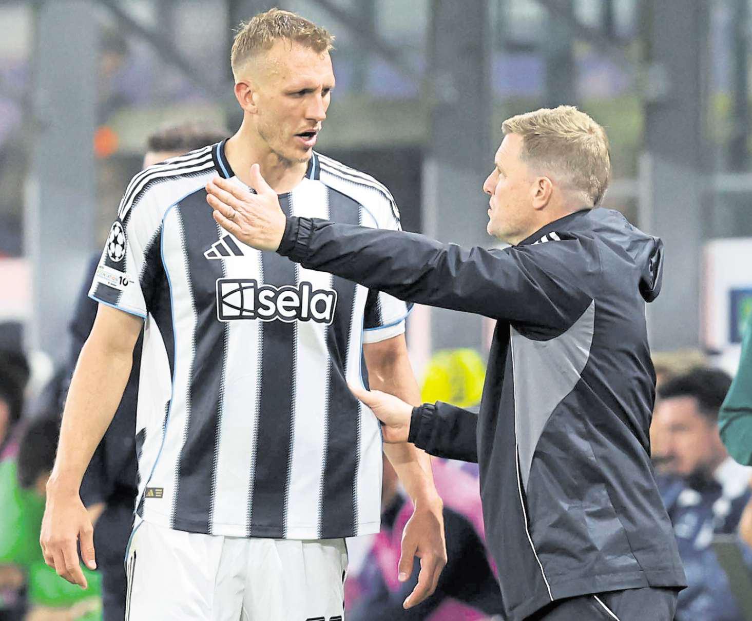 Newcastle boss Howe hails the impact of 'inspiring' Burn