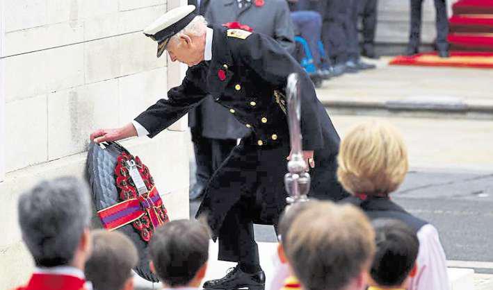 The nation falls silent in remembrance of the fallen