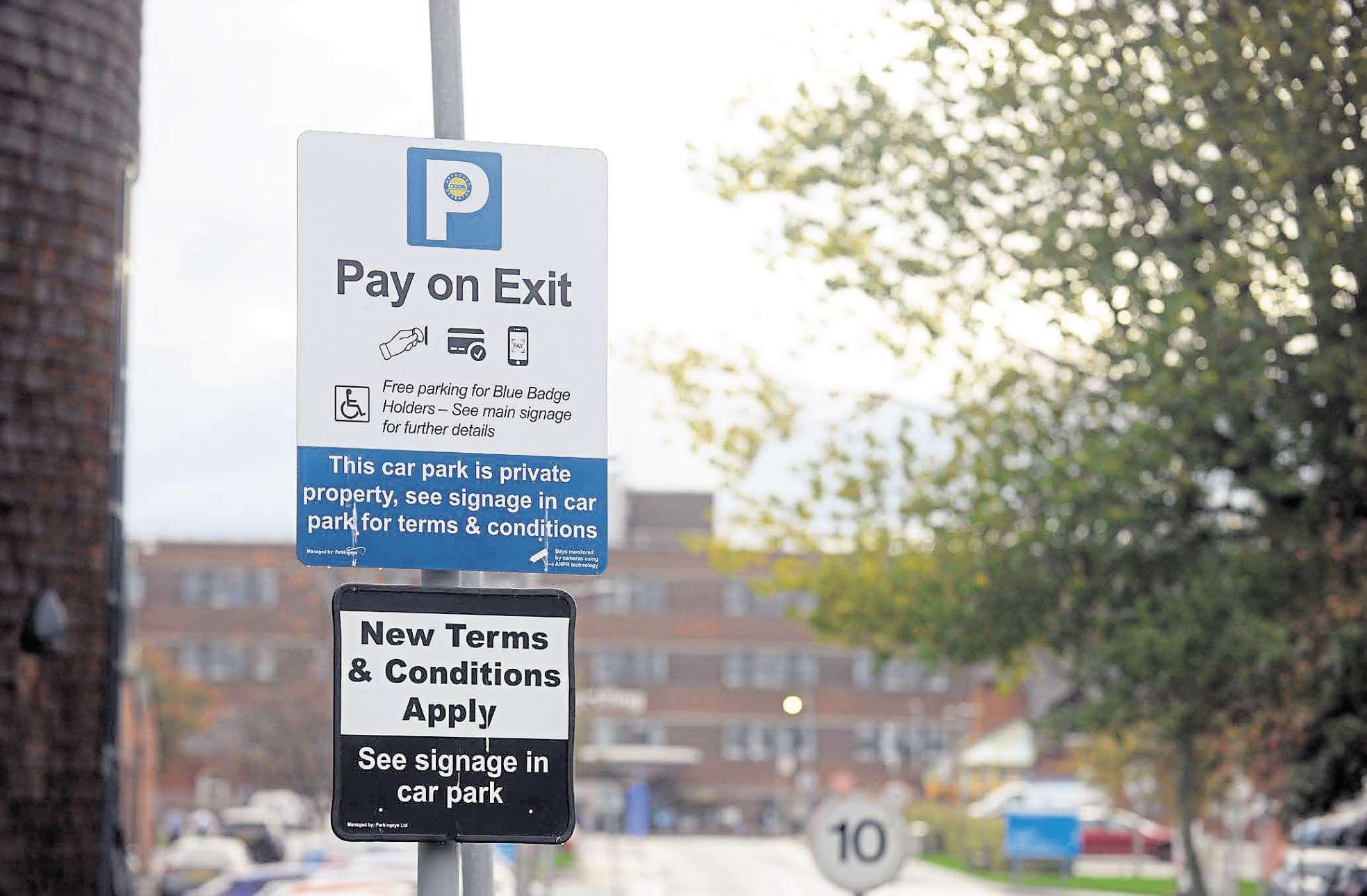 Hospital parking blunder left Blue Badge holders £70 out of pocket