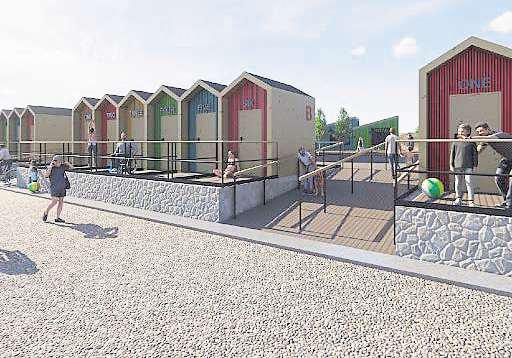 Plans to build beach huts and 'retail pods' at seafront site