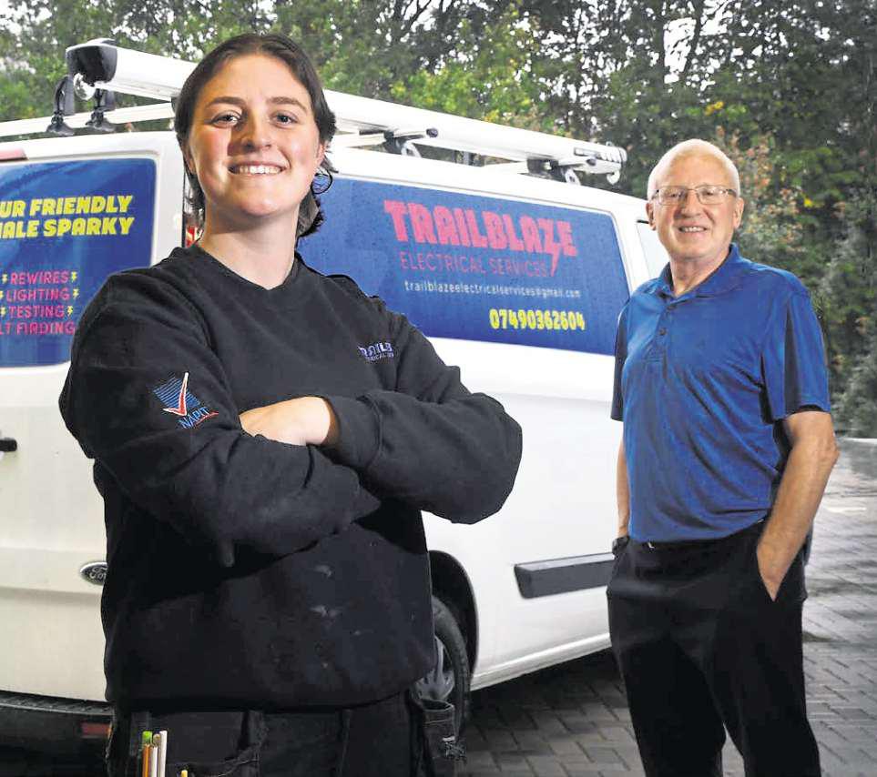 Megan proves to be a 'trailblazer' for electricians