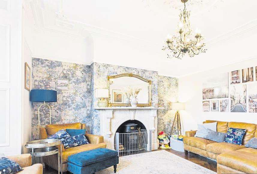 Home blends contemporary style with traditional features