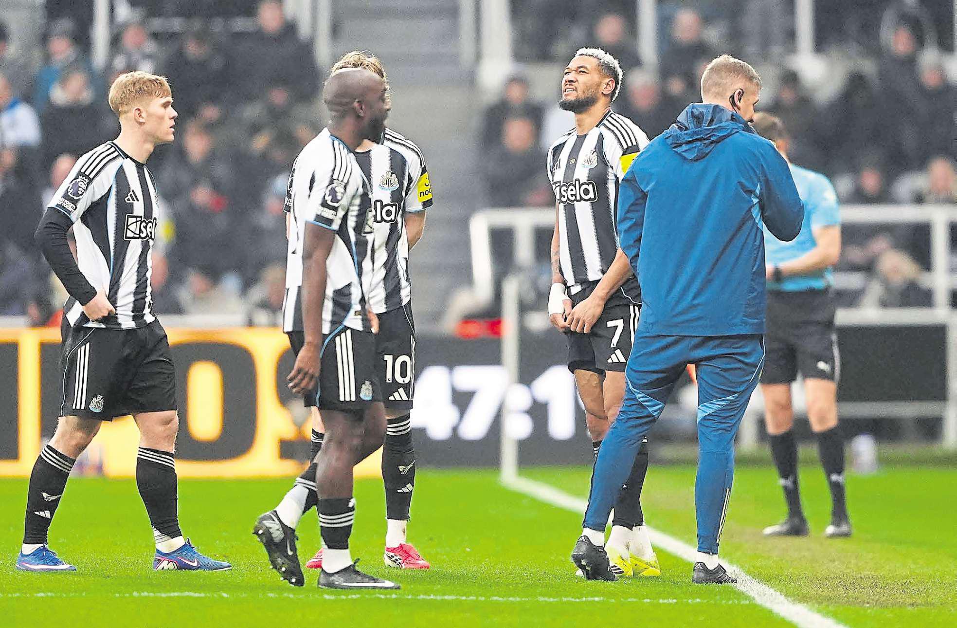 Toon suffer Joelinton setback as Howe rues missed opportunities