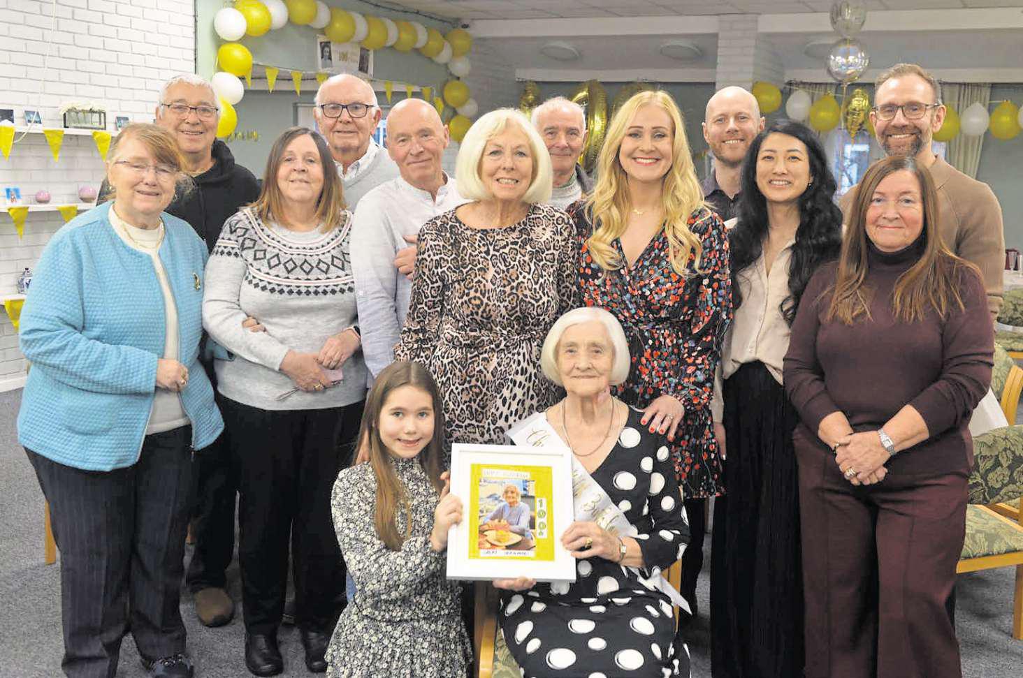 Great-grandma celebrates her milestone 100th