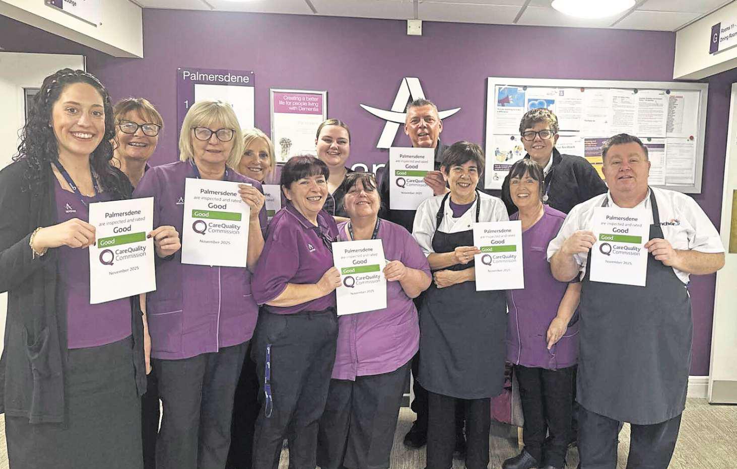 Care home staff celebrate 'good' inspection rating