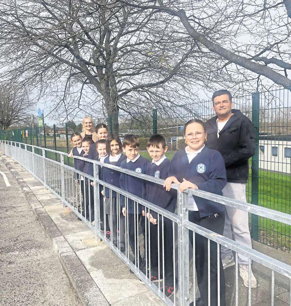 Pupils' lesson in safety thanks to protective railings
