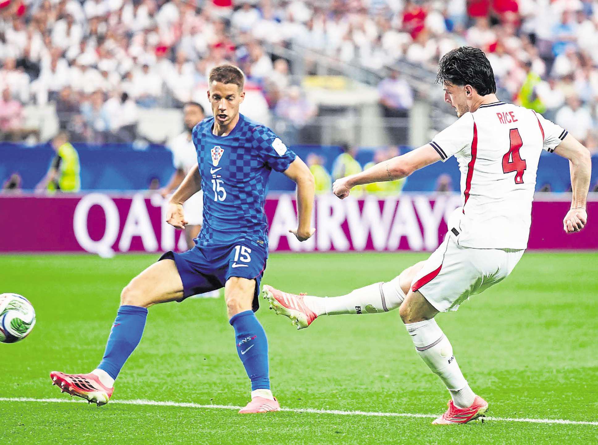 Rice says England fans ‘can be excited’ about set-piece prowess