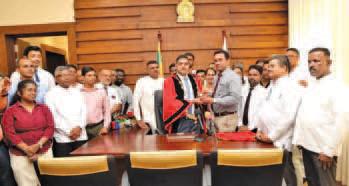 இரத்தினபுரி மாநகர மேயர் கடமைகளை பொறுப்பேற்றார்