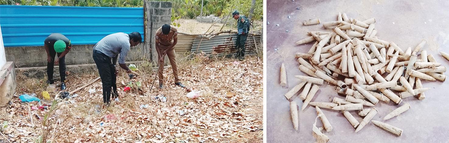 கிளிநொச்சியில் ரவைகள் மீட்பு