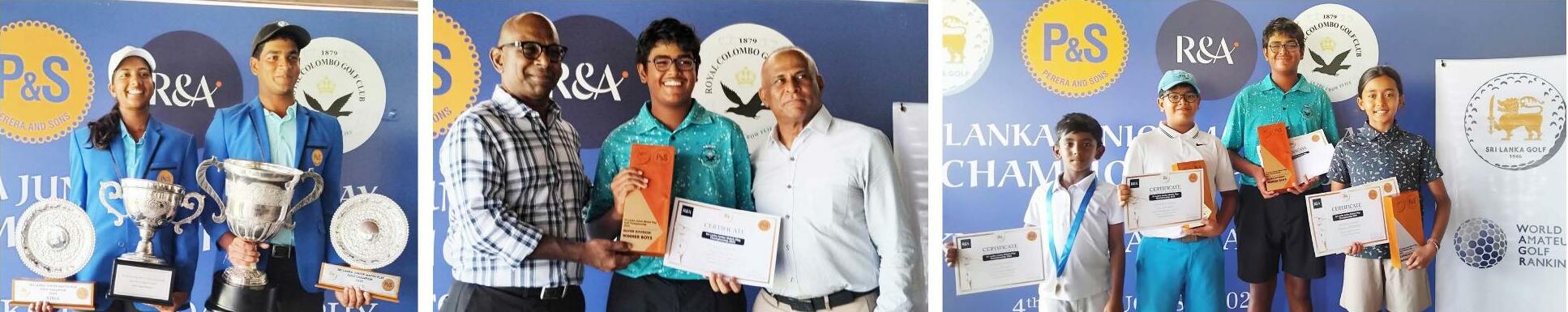 கனிஷ்ட கோல்வ் தங்கப் பரிவில் ரெஷான், காயா சம்பினாகினர் சகோதரர்கள் தேஜஸ் - யுவன்; அனன்யா - விஹான் அசத்தல்