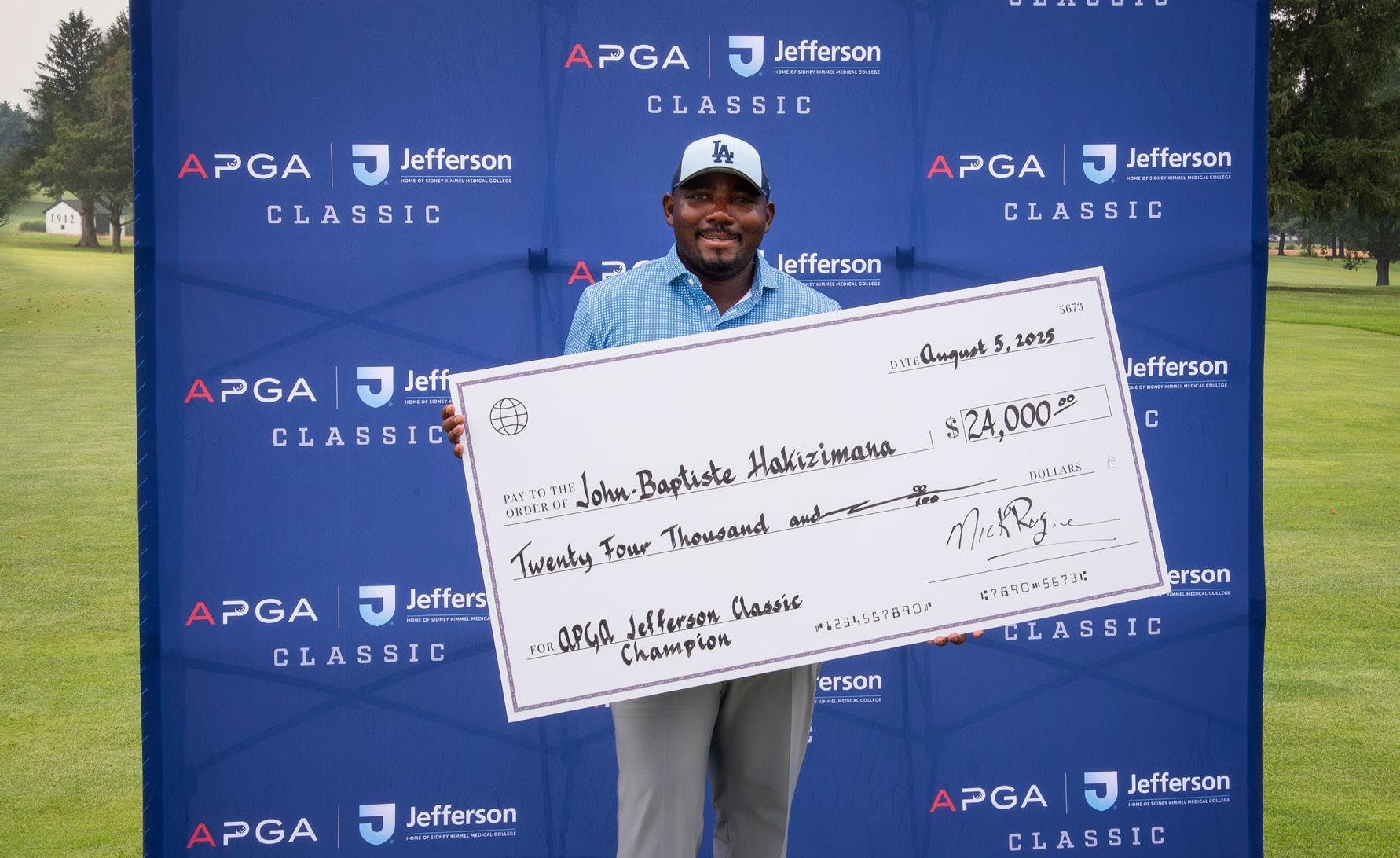 Rwandan golfer John-Baptiste Hakizimana scores his first APGA win