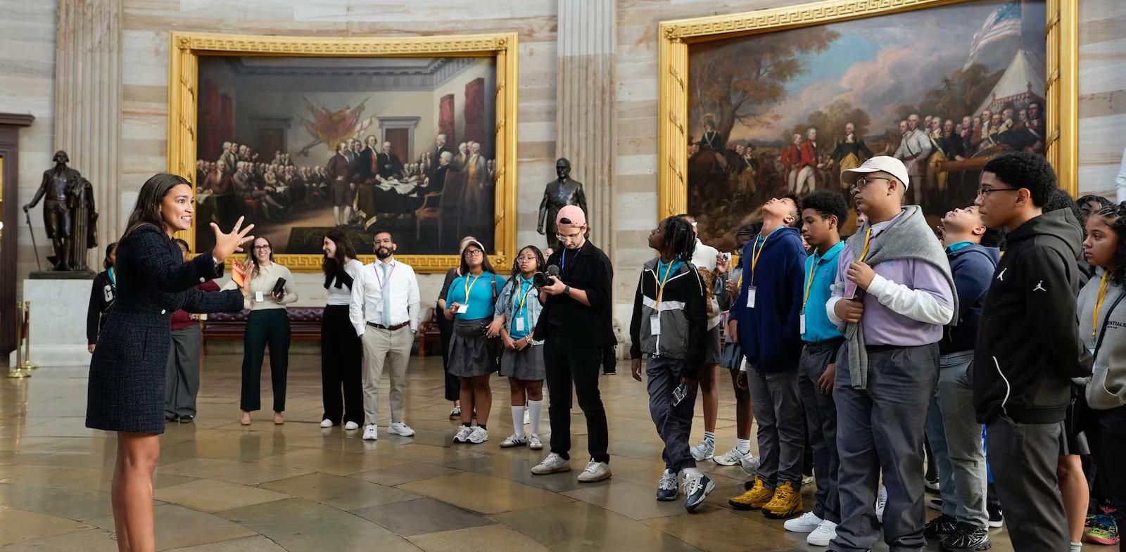 Bronx students' U.S. Capitol tour was canceled by government shutdown — then AOC stepped in