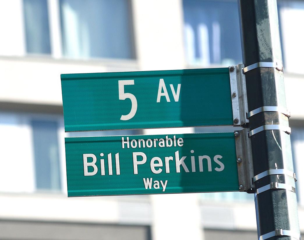 Harlem celebrates legacy of Bill Perkins with new street sign