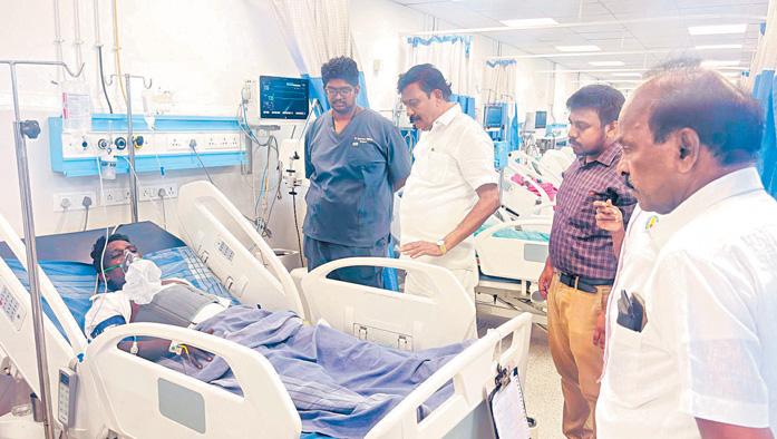 முதல்வரின் இன்னுயிர் காக்கும் திட்டத்தில் ஸ்டான்லி மருத்துவமனையில் 5 பேருக்கு சிகிச்சை