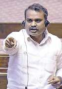 ஒன்றிய அமைச்சர் எல். முருகன் திருச்சி சிவா கடும் மோதல்