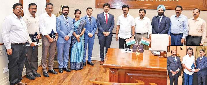 தேசிய நீர் விருது, நீர் பாதுகாப்பில் பொதுமக்கள் பங்களிப்பு ஜனாதிபதி விருது பெற்ற கலெக்டர்கள் முதல்வரிடம் வாழ்த்து