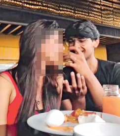 ஜிம்மில் மலர்ந்த காதல்: ஓட்டலில் தாலி கட்டிய ஜோடி