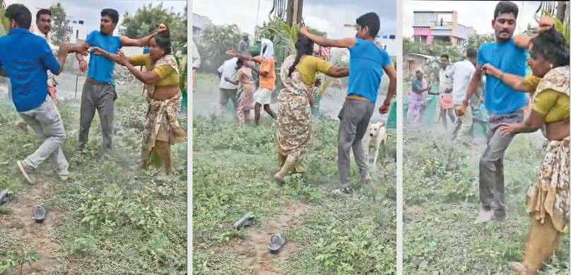 பெண்ணின் முடியை பிடித்து தவெக பிரமுகர் கொடூரமாக தாக்கும் வீடியோ வைரல்