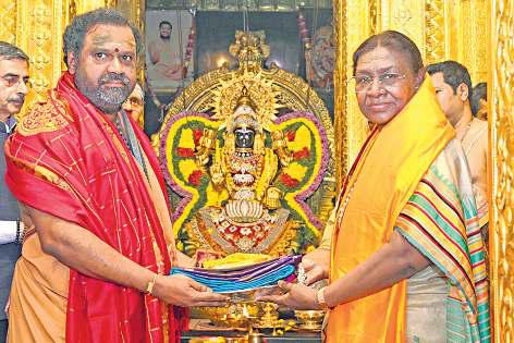 வேலூர் பொற்கோயிலில் ஜனாதிபதி சுவாமி தரிசனம்