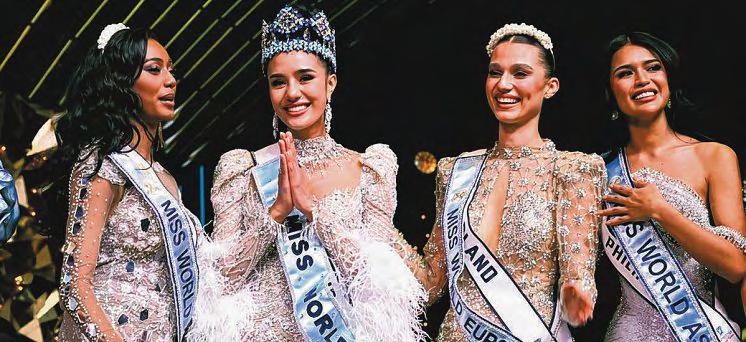 இந்தியாவில் நடந்த 72வது உலக அழகிப் போட்டியில் வாகை சூடிய தாய்லாந்து அழகி